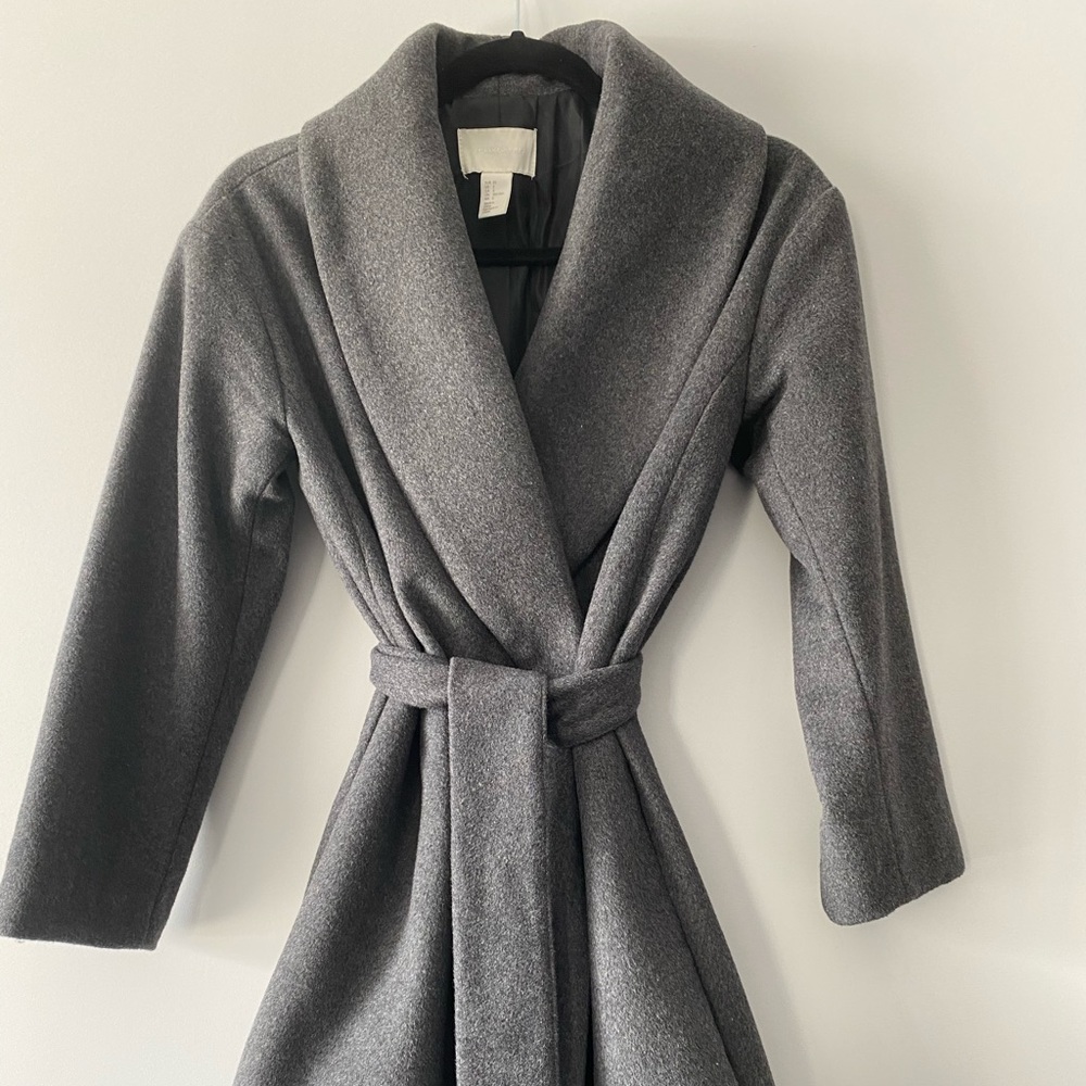 H&M conscious grey coat